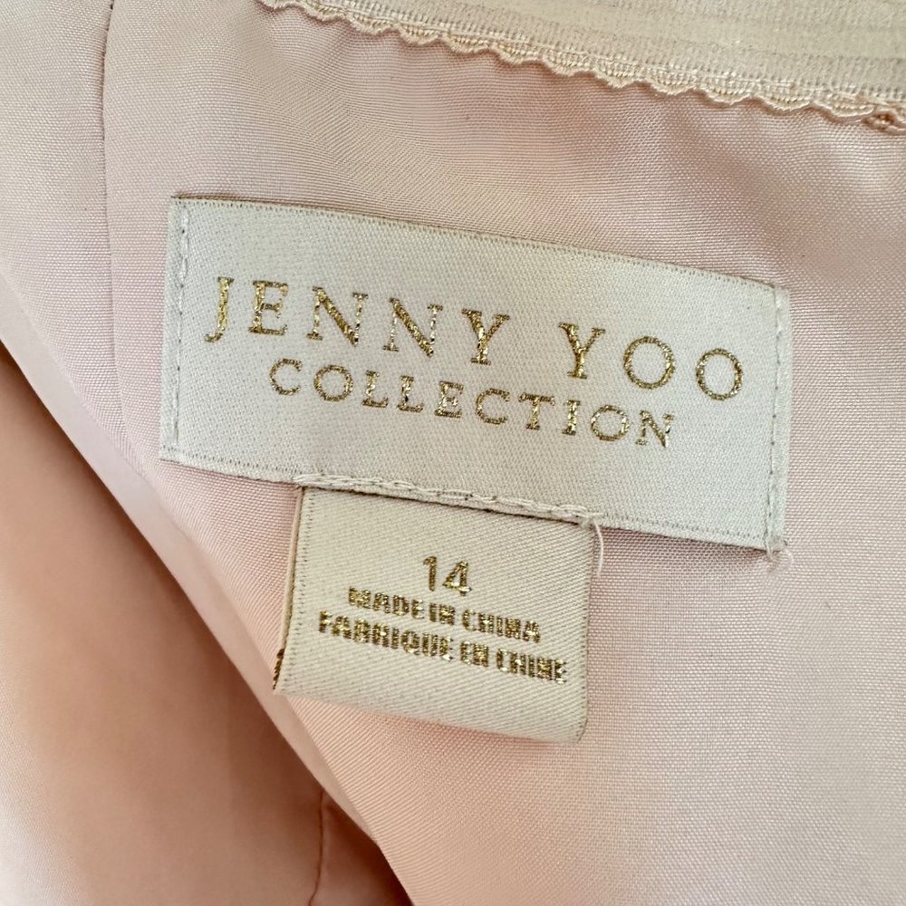 Jenny Yoo Collection Watercolor Lavender “Nyla” Strapless Floor Gown Size 14 - Picture 10 of 16